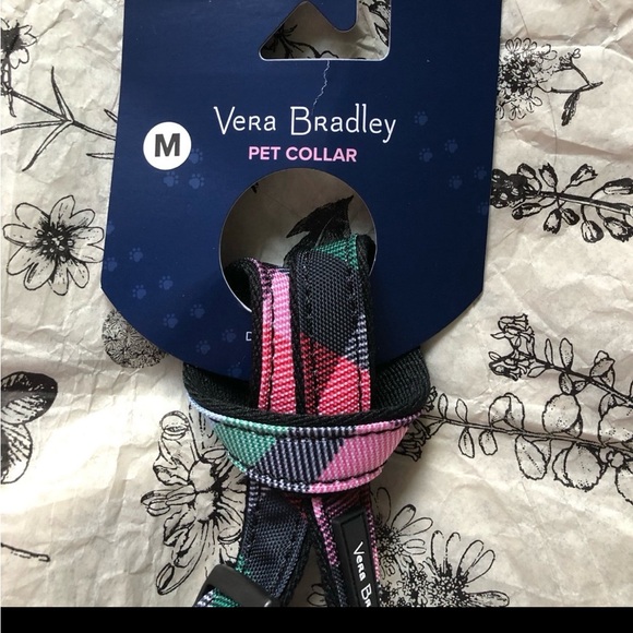 Vera Bradley Ribbons Plaid Dog Pet Collar - Picture 5 of 10